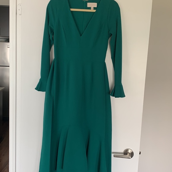 Teal Green Fish tail style dress - Size 12 - Picture 2 of 8